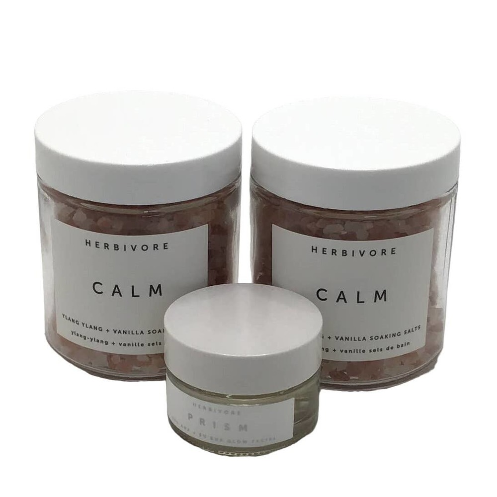 HERBIVORE SOAKING BATH SALT CALM & PRISM (BUNDLE OF 3)